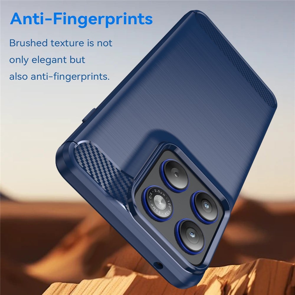 Techsuit Carbon Silicone - θήκη για Motorola Edge 70 - Μπλε - Image 5