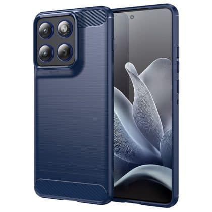 Techsuit Carbon Silicone - θήκη για Motorola Edge 70 - Μπλε