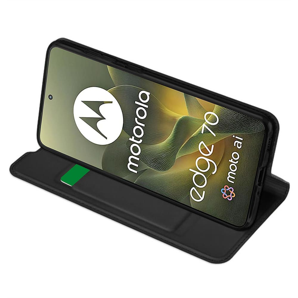 Techsuit Magskin Book - θήκη για Motorola Edge 70 - Μαύρο - Image 2
