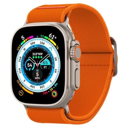 Spigen Fit Lite Apple Watch 4/5/6/7/SE /Ultra 42/44/45/49 mm πορτοκαλί AMP05986