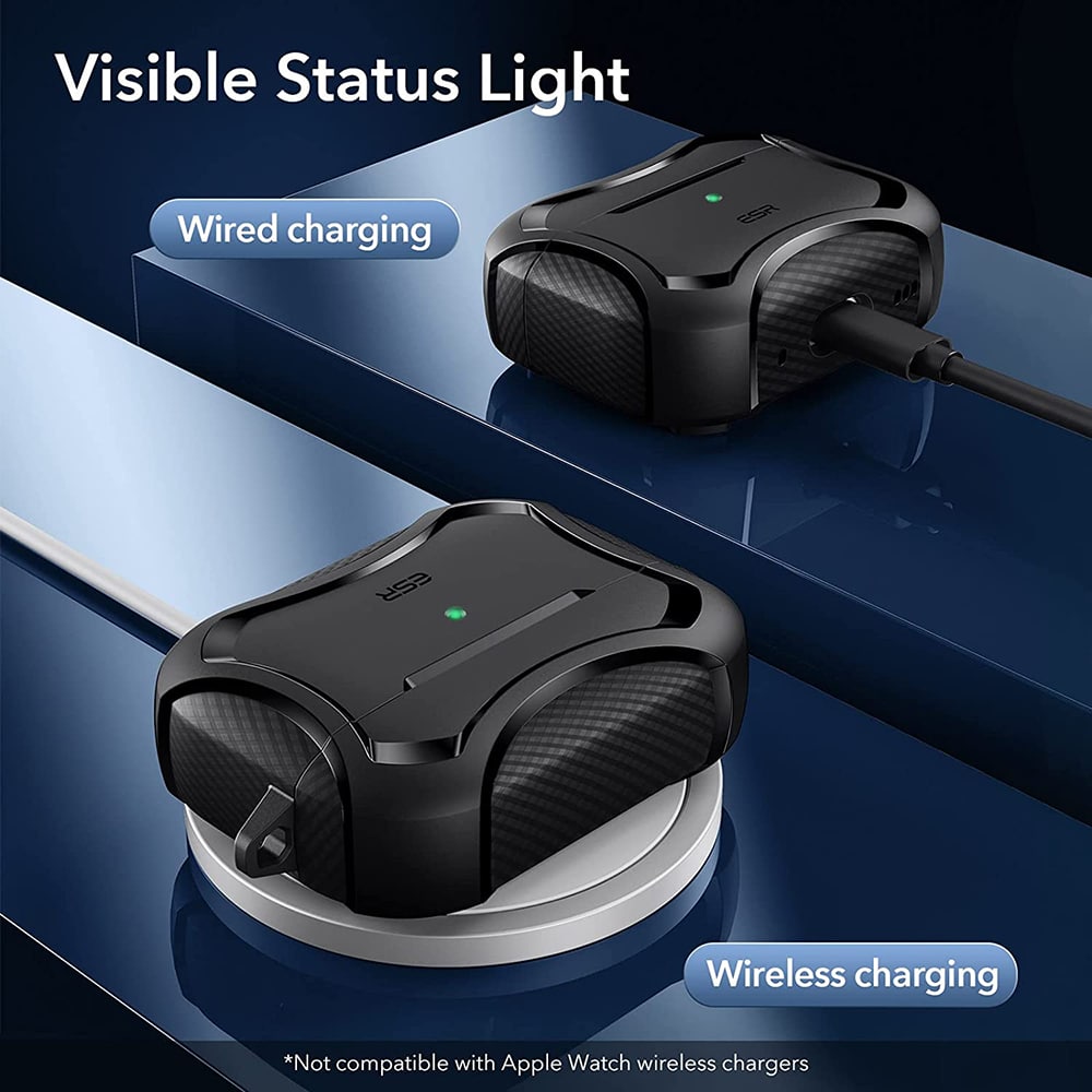 ESR CYBER ARMOR HALOLOCK MAGSAFE Apple AIRPODS PRO 1 / 2 Μαύρο - Image 3