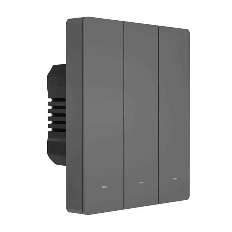 Εξυπνος Επιτοίχιος Διακόπτης Wifi Sonoff M5-3c-80 (3 Καναλιών, Για Πλαίσιο, Γραφίτης) - Image 5