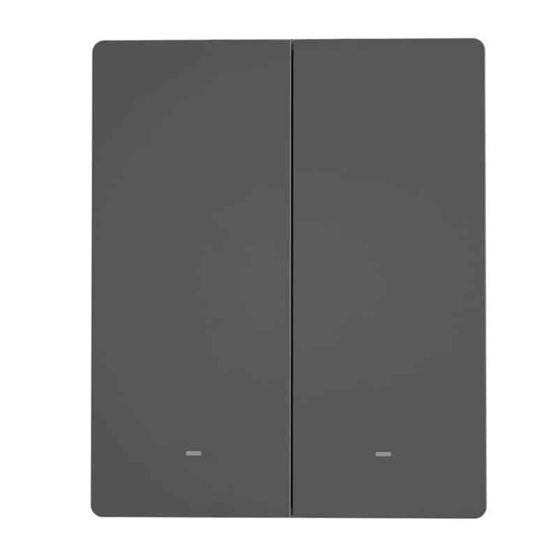 Εξυπνος Επιτοίχιος Διακόπτης Wifi Sonoff M5-2c-80 (2 Καναλιών, Για Πλαίσιο, Γραφίτης) - Image 3