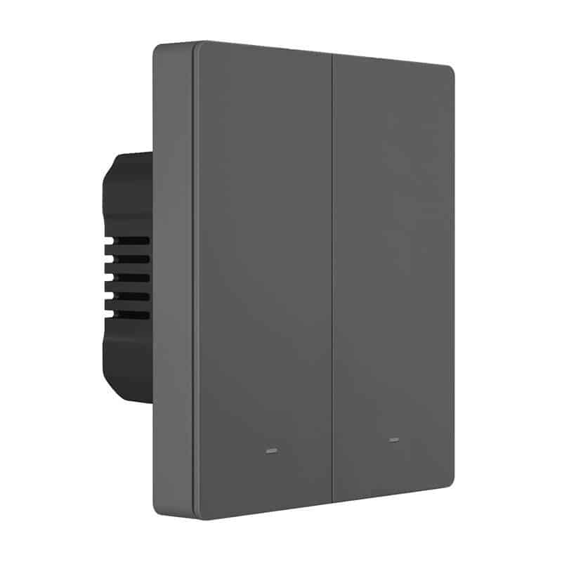 Εξυπνος Επιτοίχιος Διακόπτης Wifi Sonoff M5-2c-80 (2 Καναλιών, Για Πλαίσιο, Γραφίτης) - Image 5