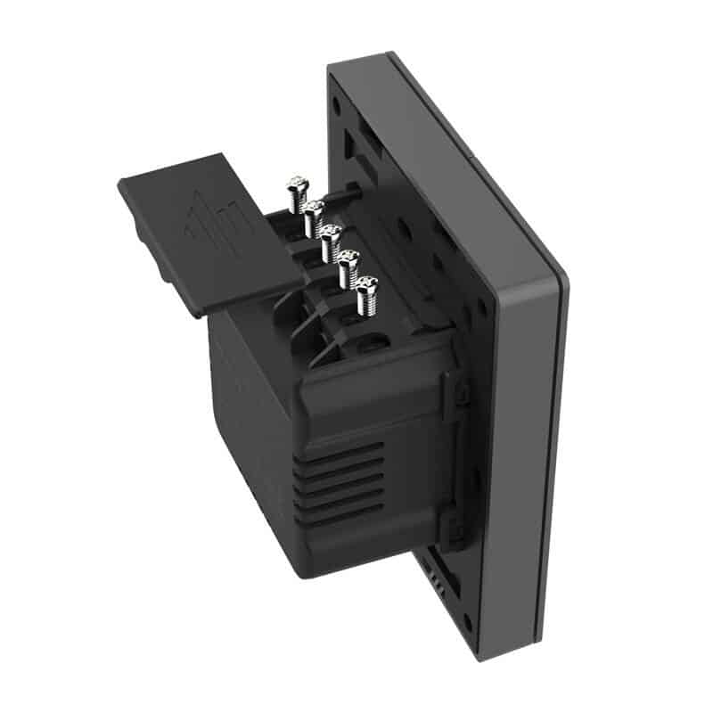 Εξυπνος Επιτοίχιος Διακόπτης Wifi Sonoff M5-2c-80 (2 Καναλιών, Για Πλαίσιο, Γραφίτης) - Image 7