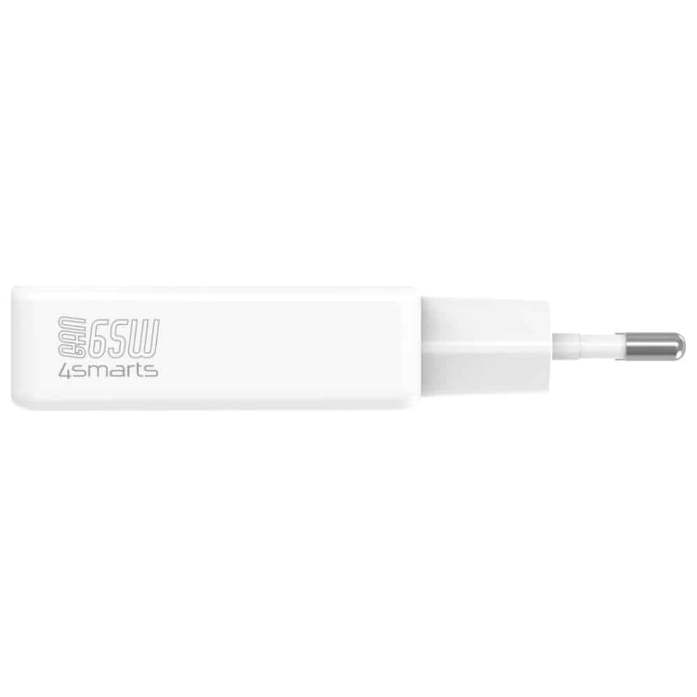 Φορτιστής Τοίχου 4smarts Pdplug Slim Dual 65w Gan 2xusb-C Λευκός - Image 2