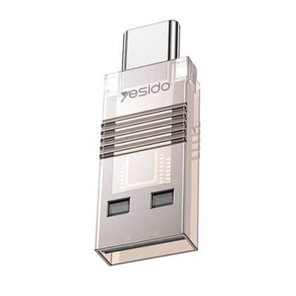 Yesido - Card Reader (gs21) - Usb To Type-C, Tf Card, 480mbps - Transparent