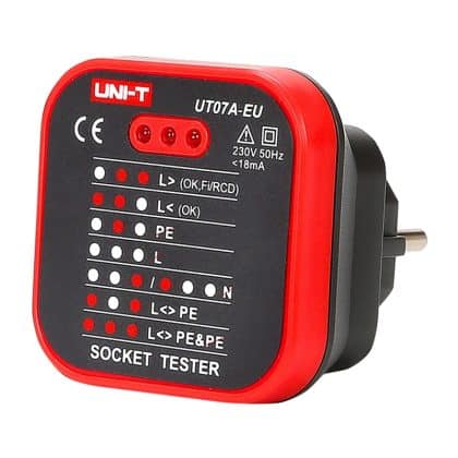Uni-T Ut07a-Eu Δοκιμαστής Πρίζας Ρεύματος