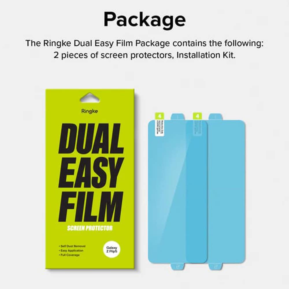 Ringke - Dual Easy Full (2 Pack) - Samsung Galaxy Z Flip5 - Clear - Image 7