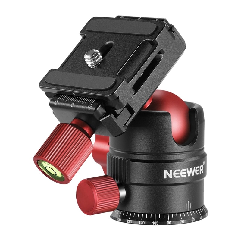 Neewer Μεταλλική Κεφαλή Με Σφαίρα Για Τρίποδο 28mm Κόκκινο - Image 3