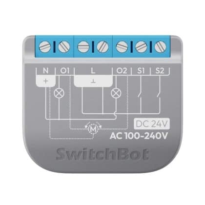 Switchbot Διακόπτης Ρελέ 2pm Εξυπνος Διακόπτης Δύο Καναλιών