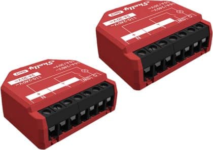 Σετ 2 Ελεγκτών Shelly 1pm Gen3 Wifi/bluetooth