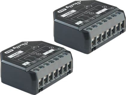 Σετ 2 Ελεγκτών Shelly 2pm Gen4 Zigbee/matter