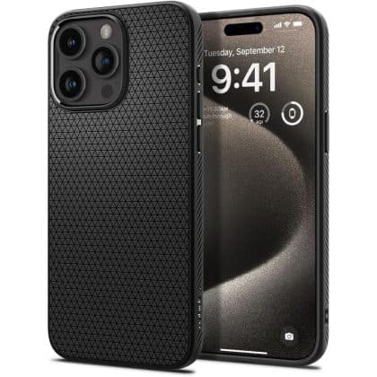 Spigen Liquid Air - θήκη για Apple iPhone 15 Pro Max - Μαύρο