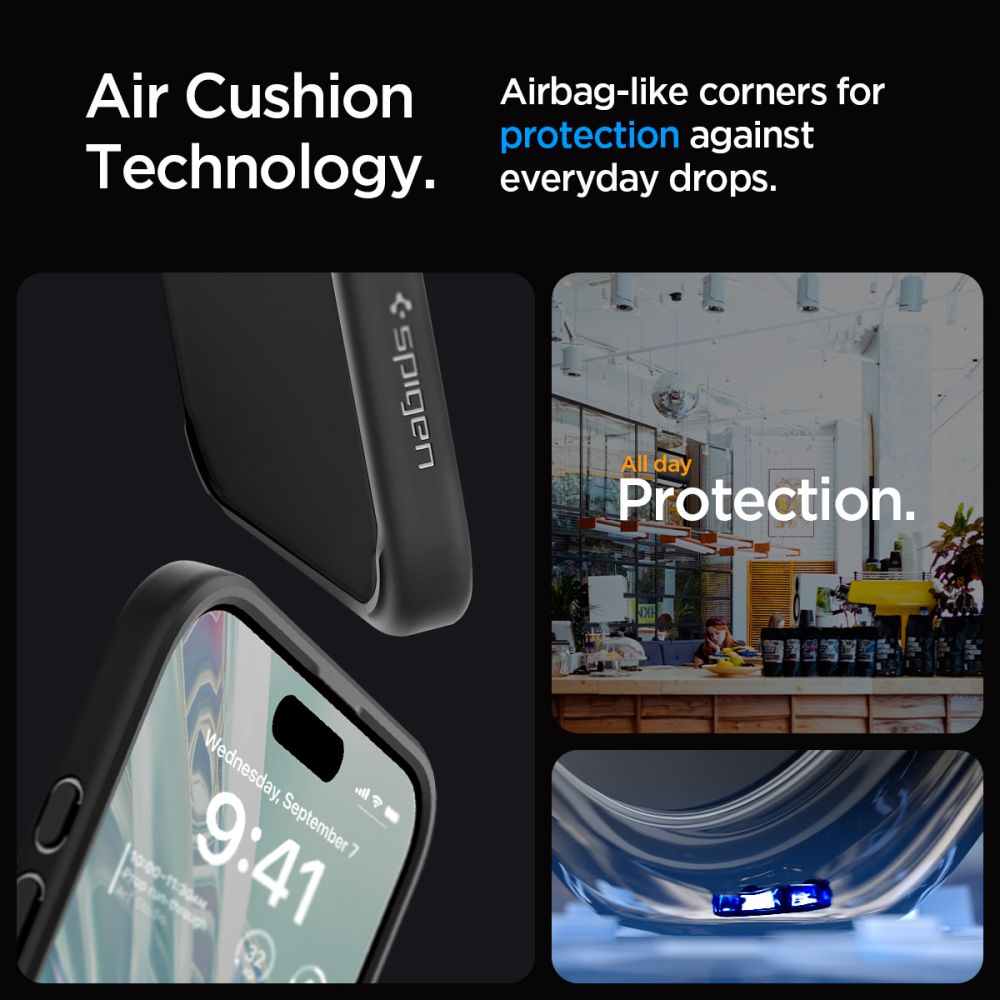 Spigen Ultra Hybrid - θήκη για Apple iPhone 15 Pro - Μαύρο - Image 7