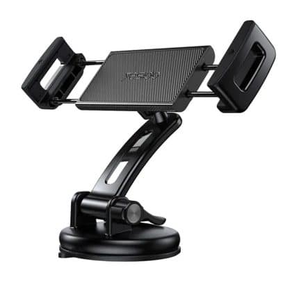 Yesido - Car Holder (c171) - Clamp Grip, Tablet, Phones 4.7 - 12", For Dashboard, Windshield - Black