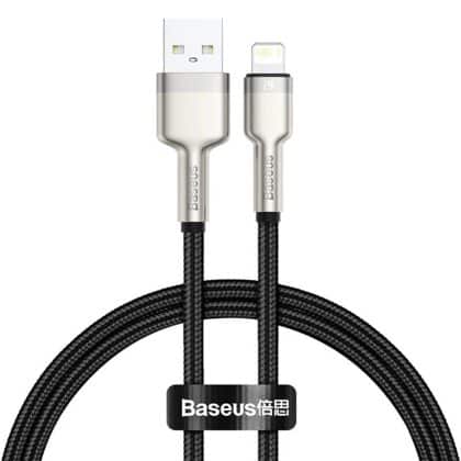 Baseus Cafule Series Metal Data USB-A / Lightning καλώδιο 2.4A 1m - μαύρο