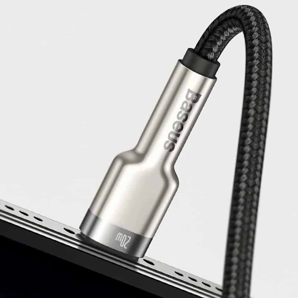 Baseus Cafule Series Metal Data USB Type C - Lightning Καλώδιο Power Delivery 20 W 0,25 m black (CATLJK-01) - Image 5
