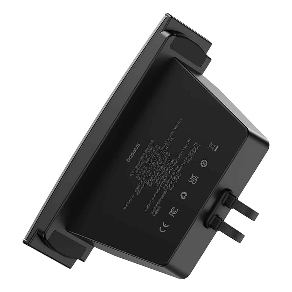 Baseus T-Space Series USB HUB for Tesla Model 3 / Y with Built-in 45W USB C Καλώδιο - Μαύρο - Image 3
