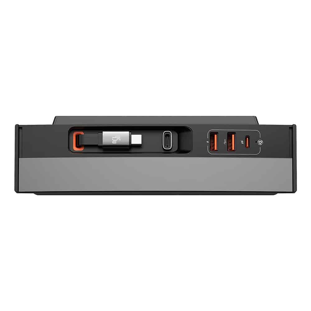 Baseus T-Space Series USB HUB for Tesla Model 3 / Y with Built-in 45W USB C Καλώδιο - Μαύρο - Image 5