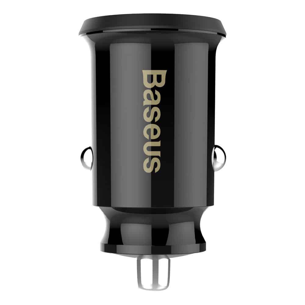 Baseus Grain Car Charger mini car charger 2x USB 3.1A Μαύρο (CCALL-ML01) - Image 3