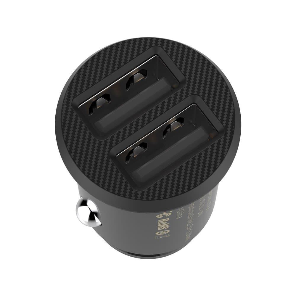 Baseus Grain Car Charger mini car charger 2x USB 3.1A Μαύρο (CCALL-ML01) - Image 2