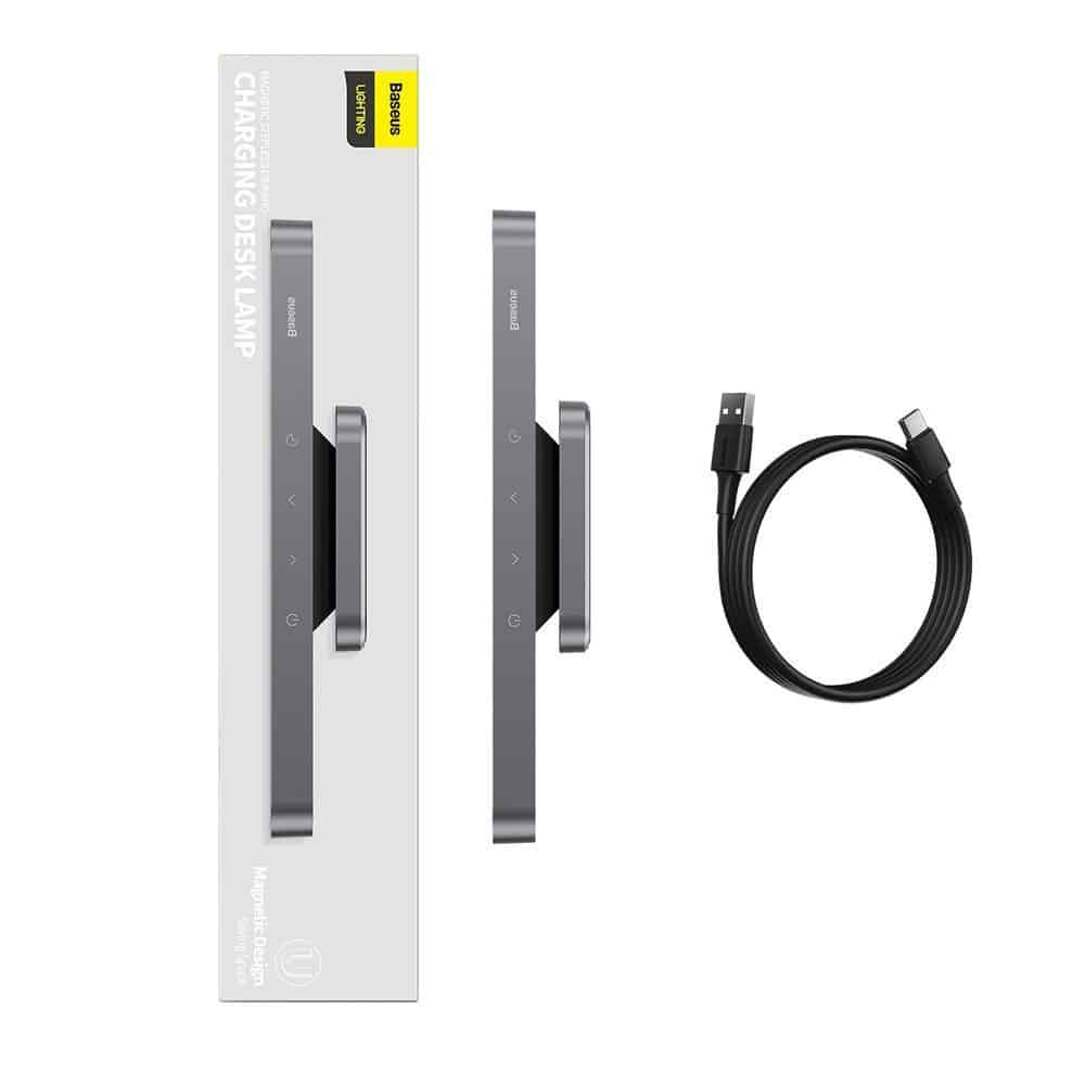 Baseus Magnetic LED Bedside Lamp Under Cabinet Lamp for Home Kitchen Room Gray (DGXC-C0G) - Image 7