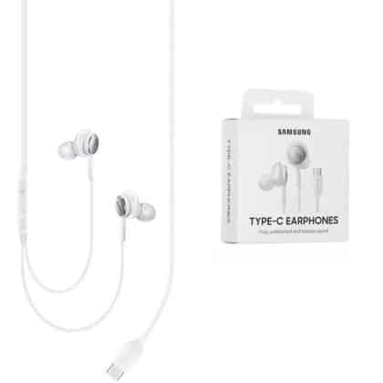 Samsung AKG wired in-ear headphones USB Type C (Λευκό) (EO-IC100BWEGEU)