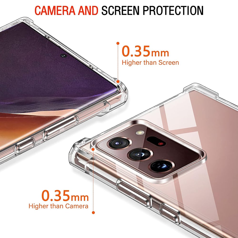 Techsuit Shockproof Clear Silicone - θήκη για Samsung Galaxy Note20 Ultra - Διάφανο - Image 3