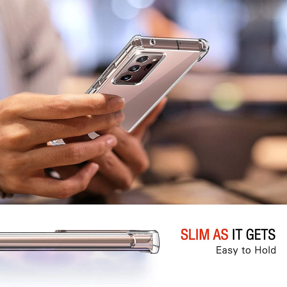 Techsuit Shockproof Clear Silicone - θήκη για Samsung Galaxy Note20 Ultra - Διάφανο - Image 5