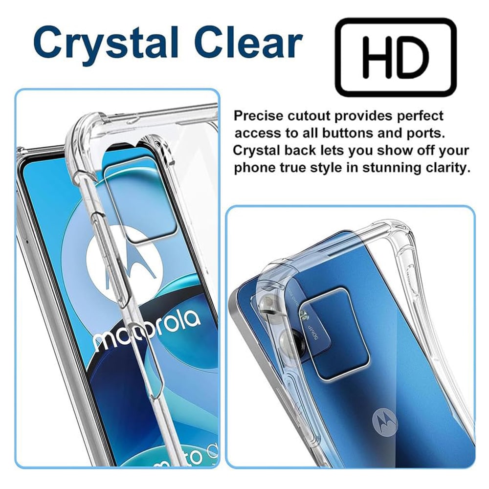 Techsuit Shockproof Clear Silicone - Motorola Moto G54 - Διάφανο - Image 5