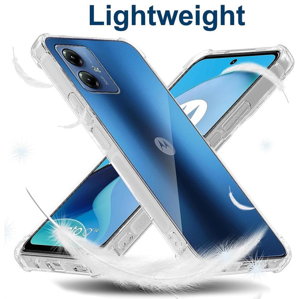 Techsuit Shockproof Clear Silicone - Motorola Moto G54 - Διάφανο - Image 3