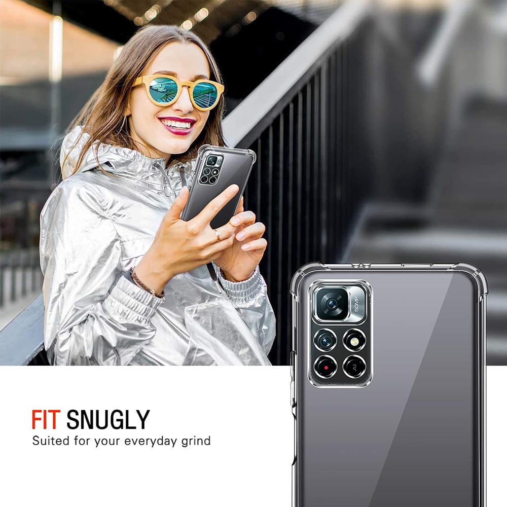 Techsuit Shockproof Clear Silicone - θήκη για Xiaomi Redmi Note 11 - Διάφανο - Image 5