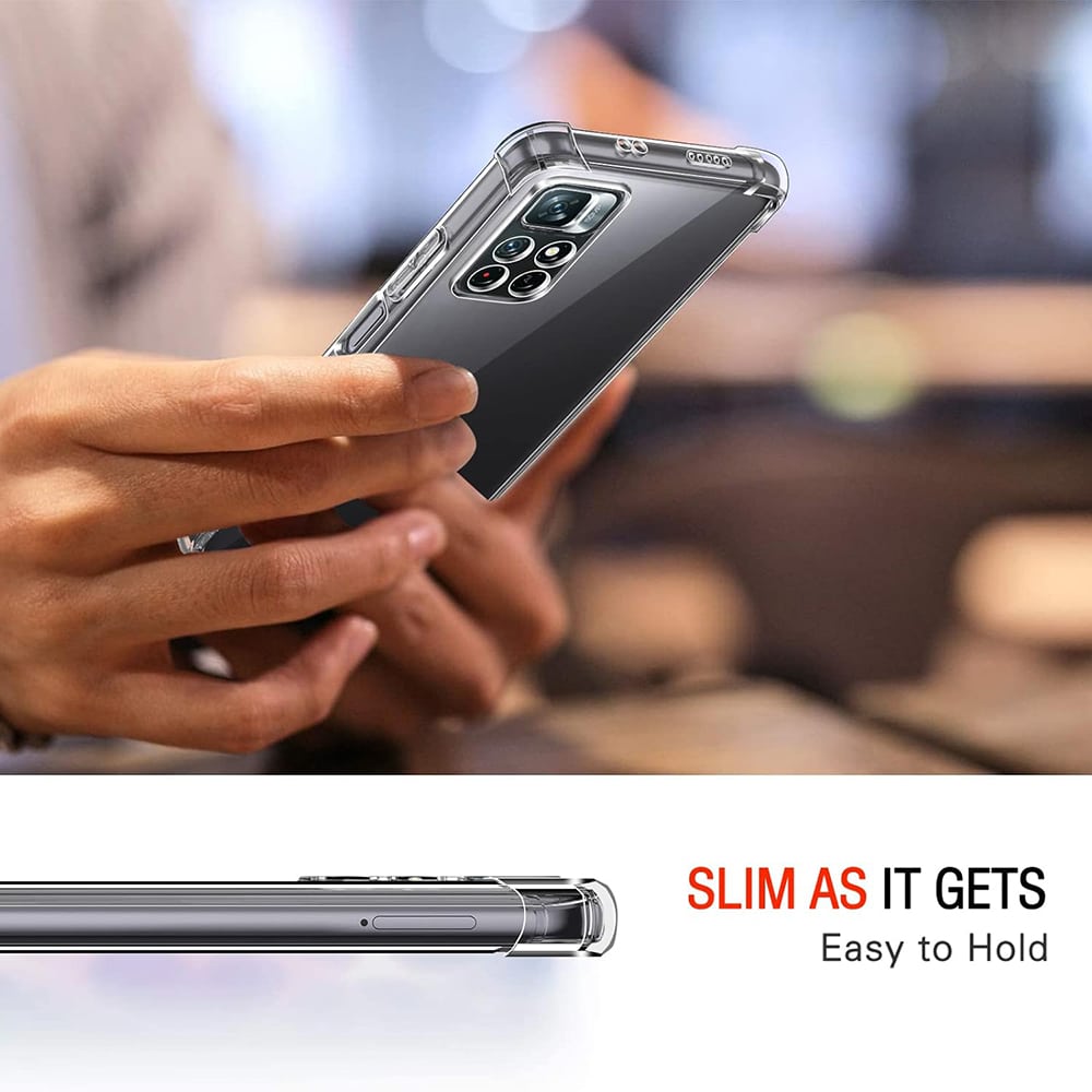 Techsuit Shockproof Clear Silicone - θήκη για Xiaomi Redmi Note 11 - Διάφανο - Image 2