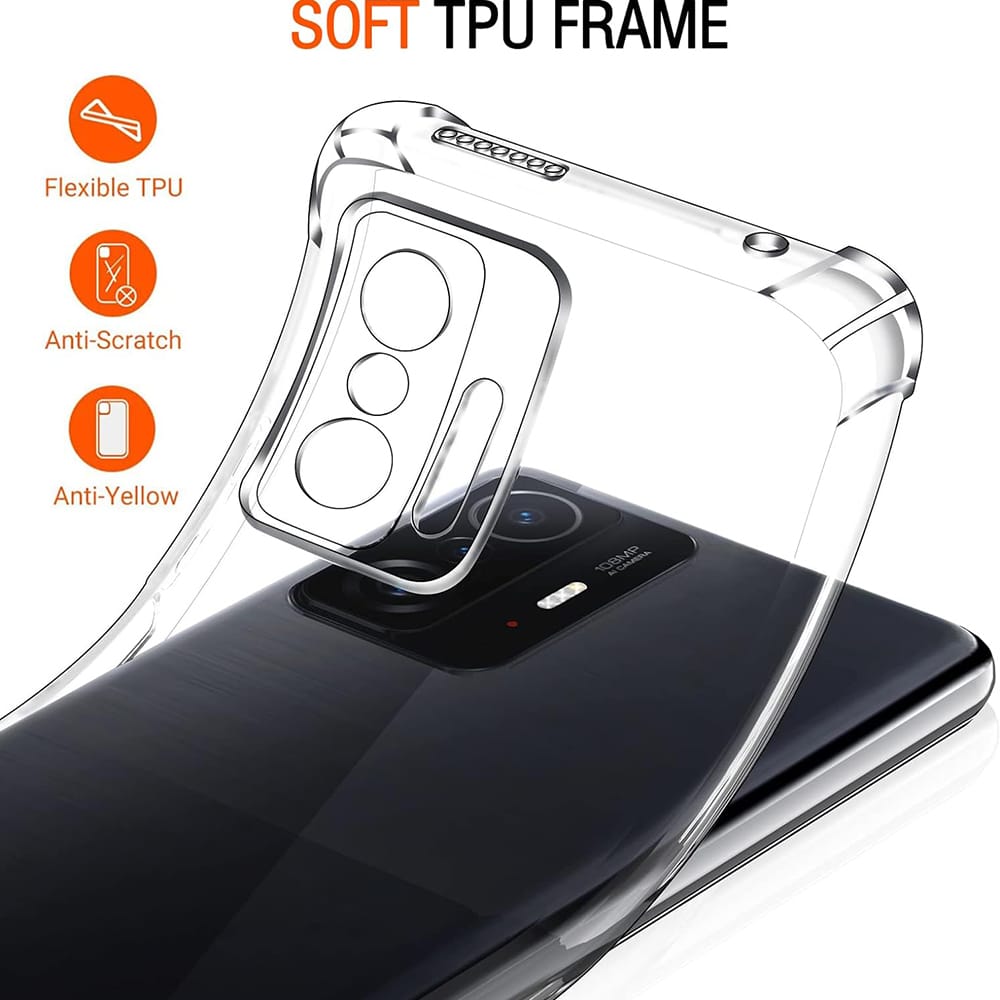 Techsuit Shockproof Clear Silicone - θήκη για Xiaomi 11T - Διάφανο - Image 3