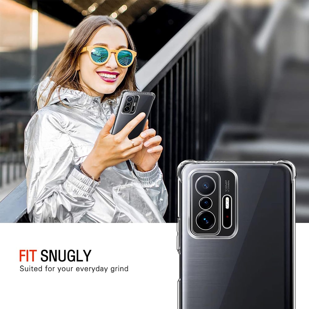 Techsuit Shockproof Clear Silicone - θήκη για Xiaomi 11T - Διάφανο - Image 6