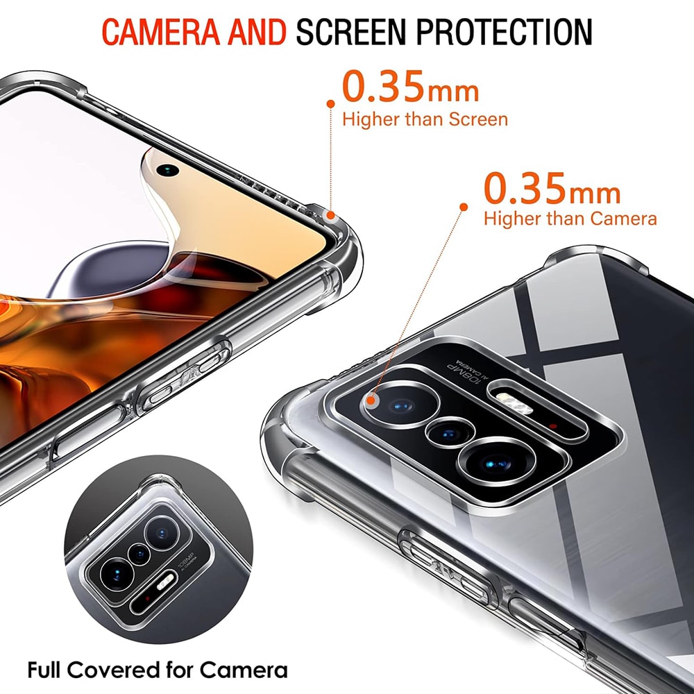 Techsuit Shockproof Clear Silicone - θήκη για Xiaomi 11T - Διάφανο - Image 5