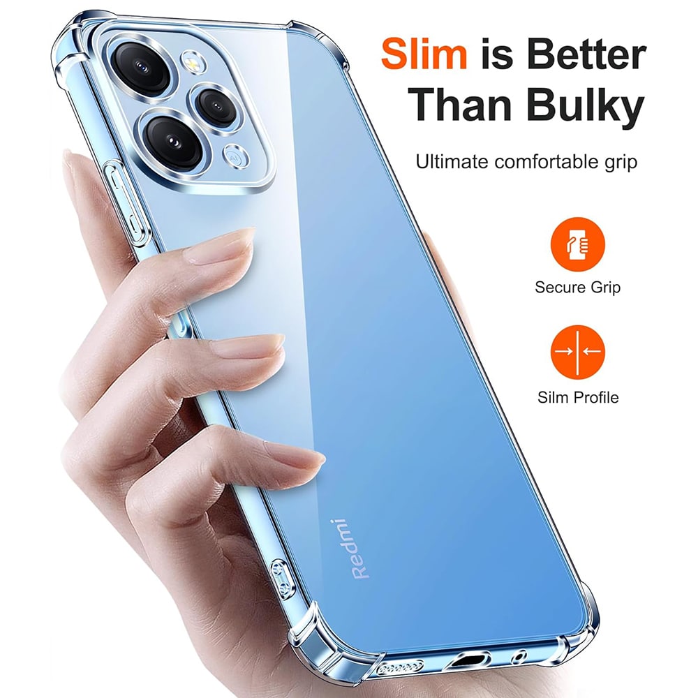 Techsuit Shockproof Clear Silicone - θήκη για Xiaomi Redmi 12 - Διάφανο - Image 2