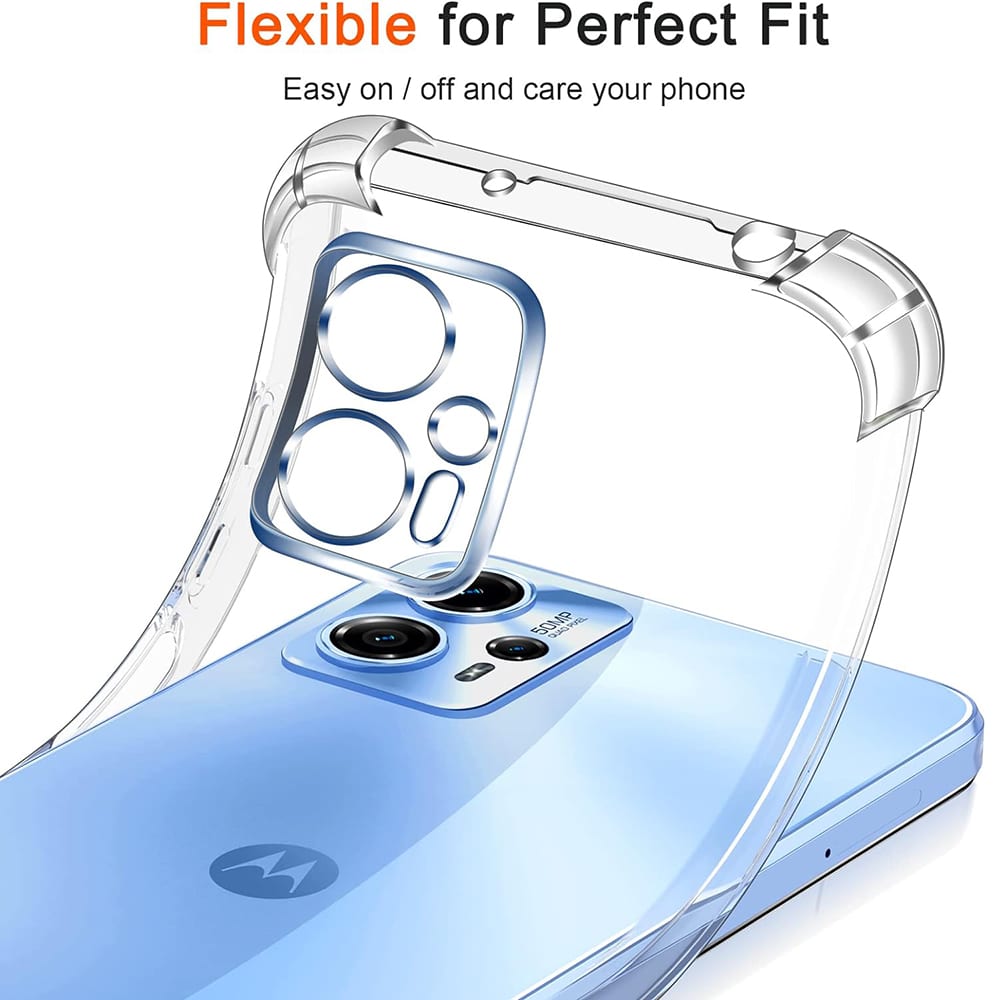 Techsuit Shockproof Clear Silicone - θήκη για Motorola Moto G04 - Διάφανο - Image 4