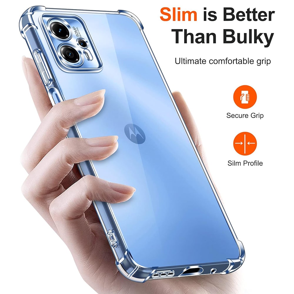 Techsuit Shockproof Clear Silicone - θήκη για Motorola Moto G04 - Διάφανο - Image 2