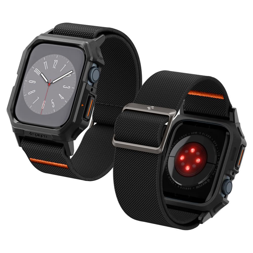 Spigen Lite Fit PRO Apple Watch 4/5/6/7/ 8/9/SE 44/45mm ματ μαύρο ACS07103 - Image 4