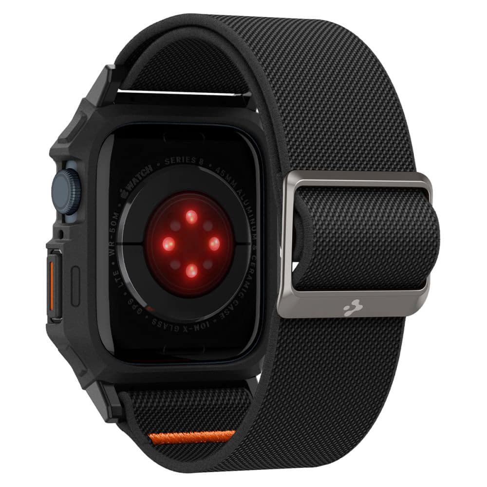 Spigen Lite Fit PRO Apple Watch 4/5/6/7/ 8/9/SE 44/45mm ματ μαύρο ACS07103 - Image 7