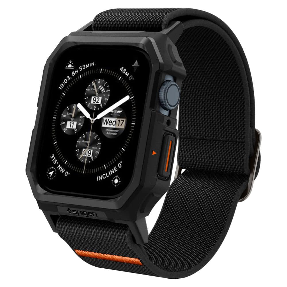 Spigen Lite Fit PRO Apple Watch 4/5/6/7/ 8/9/SE 44/45mm ματ μαύρο ACS07103 - Image 2
