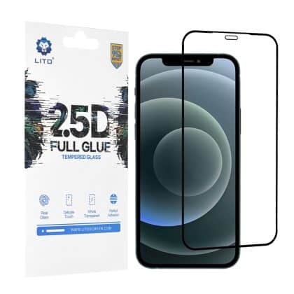 Lito - Γυαλί 2.5D FullGlue - iPhone 12 Pro Max - Μαύρο