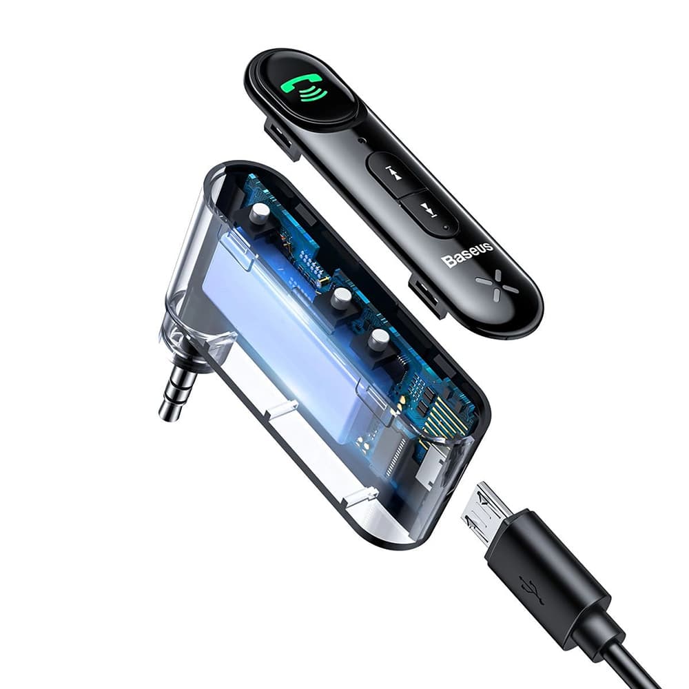 Bluetooth AUX transmitter Baseus BSBA-02 (Overseas Edition) - Μαύρο - Image 5