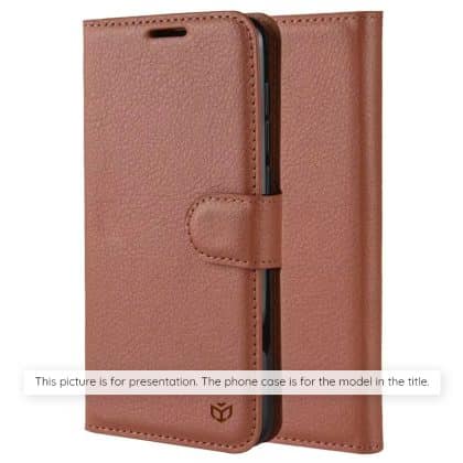 Techsuit Leather Folio - θήκη για Motorola Edge 70 - Καφέ