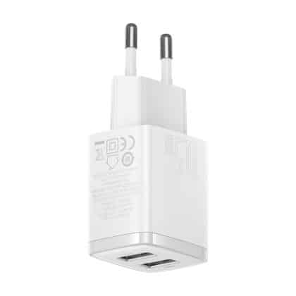 Baseus Compact charger 2x USB 10.5W white (CCXJ010202)