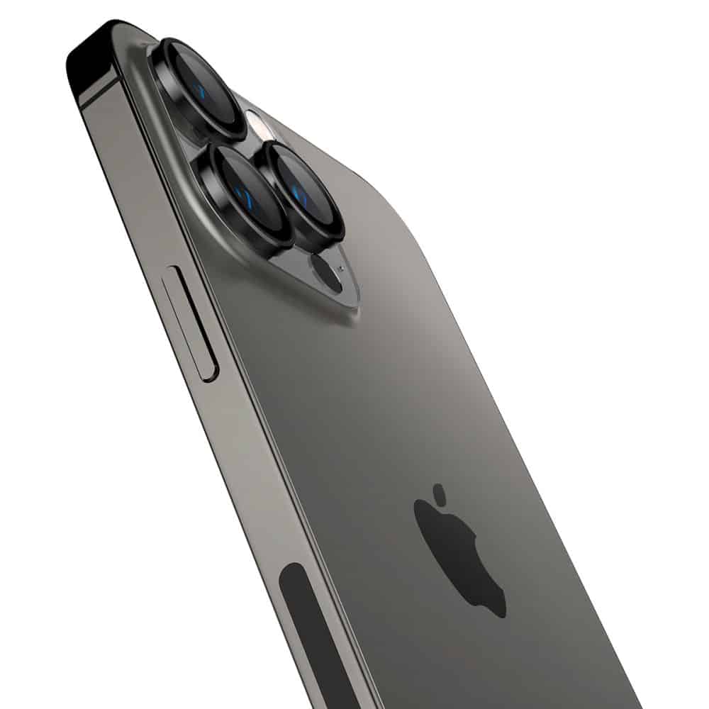 Spigen Optik.Tr Camera iPhone 14 Pro / 14 Pro Max / 15 Pro / 15 Pro Max EZ FIT Lens 2τμχ./2pcs μαύρο AGL05205 - Image 4