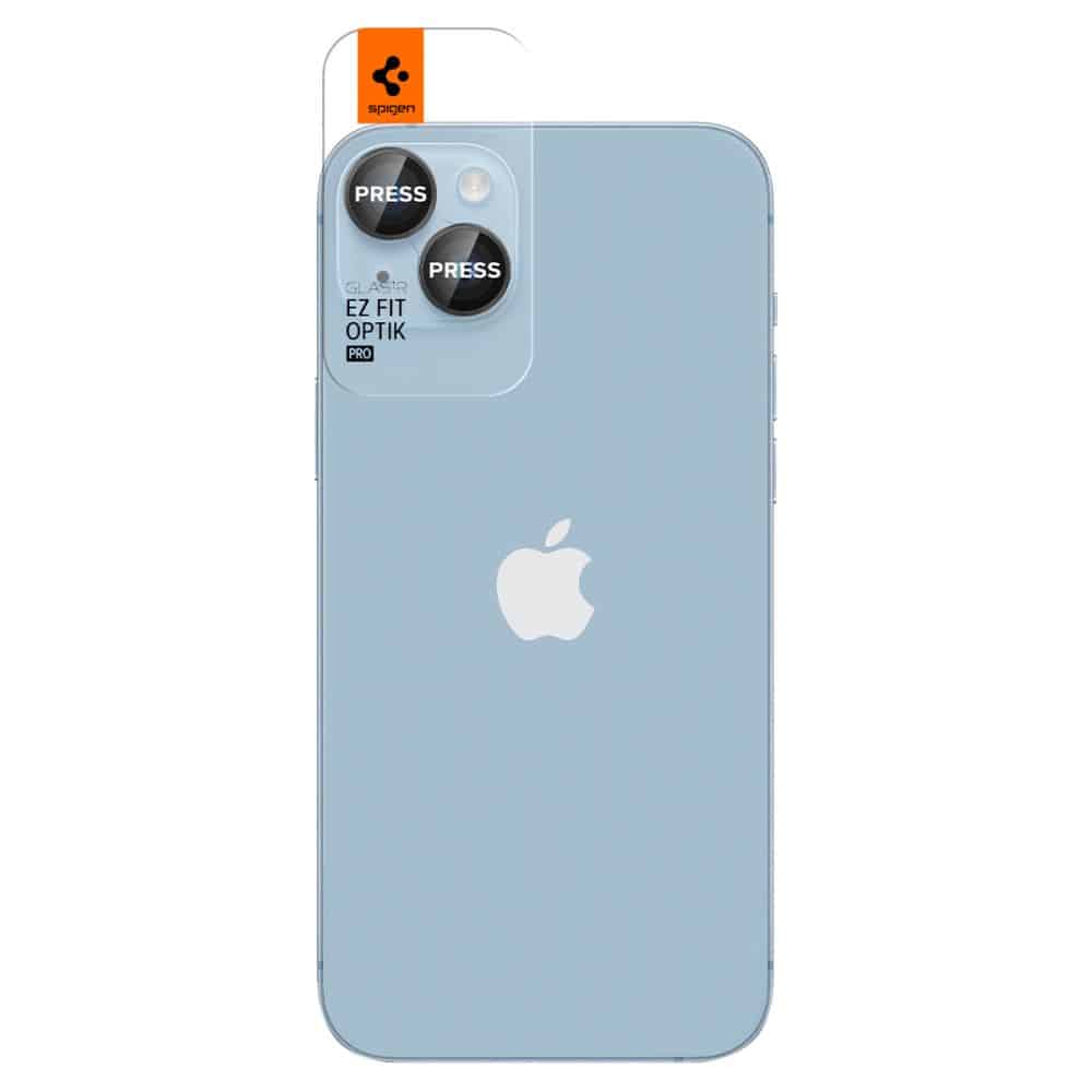 Spigen Optik.Tr Camera iPhone 14/14 Plus /15/15Plus EZ FIT Lens 2szt./2pcs μαύρο AGL05213 - Image 5