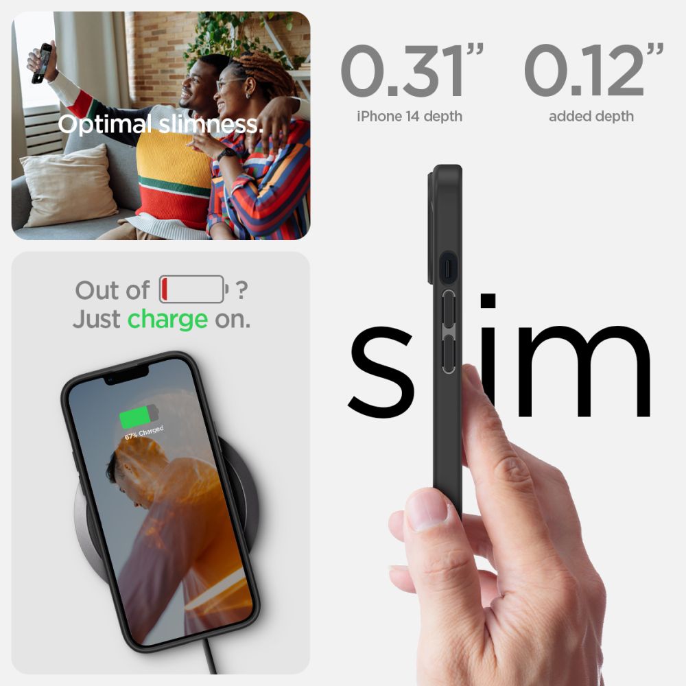 Spigen Ultra Hybrid - Apple iPhone 14 - Μαύρο - Image 7